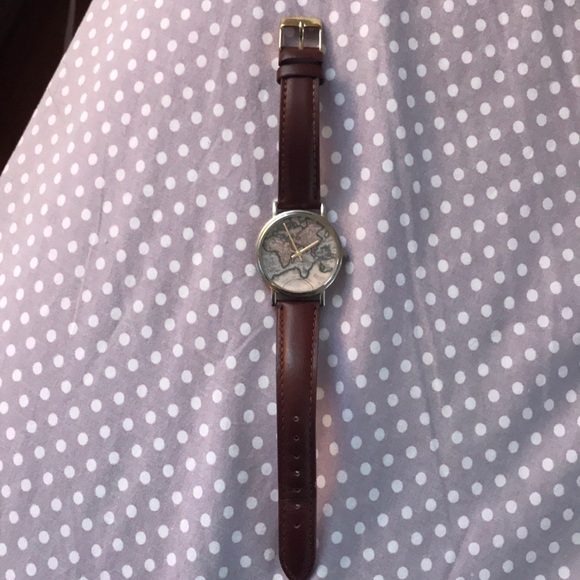 Urban Outfitters Accessories - World 🌎 watch with genuine leather band